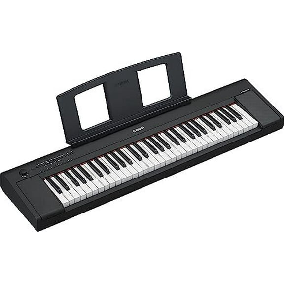 Yamaha Digital Piano Piaggero 61 Key Ultra Portable, Black