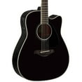 thumbnail image 1 of Yamaha Dreadnought Solid Top Acoustic-Electric Guitar, Black, 1 of 2