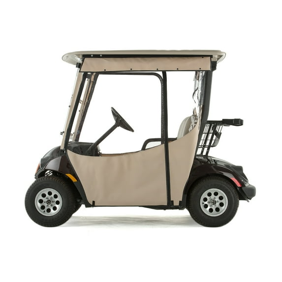 Yamaha Drive 2 Golf Cart PRO-TOURING Sunbrella Track Enclosure - Linen