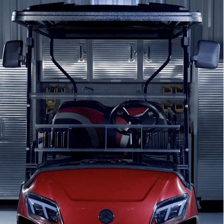 Yamaha Drive2 (17-Up) Tinted Vented Fold Down Golf Cart Windshield - US Made