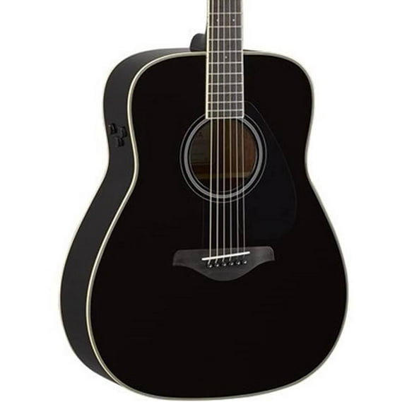 Yamaha FG-TA TransAcoustic Dreadnought Acoustic-Electric Guitar Black