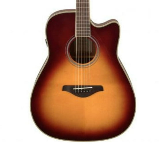 Yamaha FGC-TA 6 Strings Acoustic Guitar, Brown Sunburst, 83.2 oz, 40"