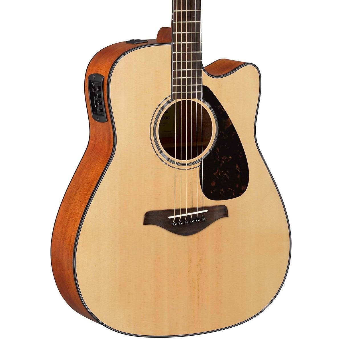 Yamaha FGX800C Acoustic Electric Guitar with Instrument Tuner