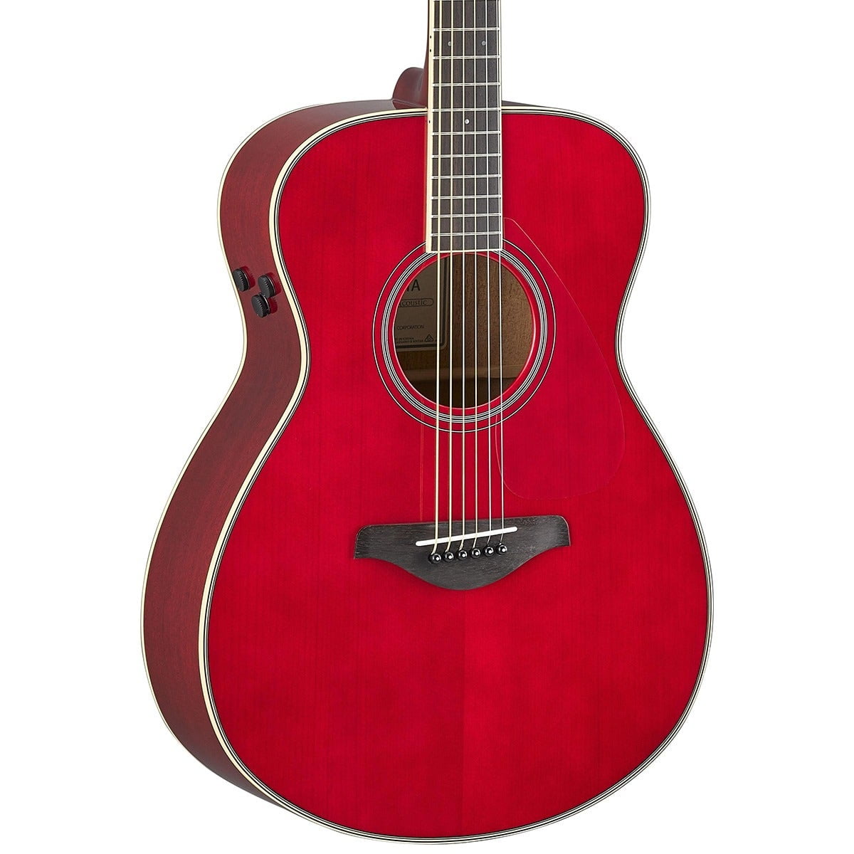 Yamaha FS TA Transacoustic Acoustic Electric Guitar Ruby Red