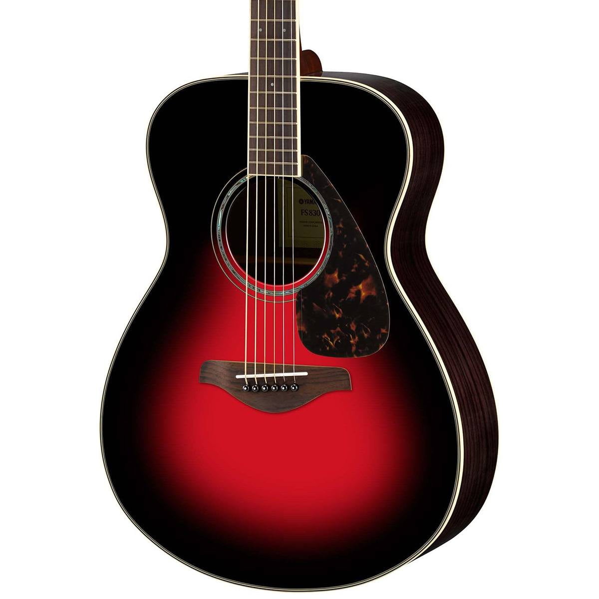 Yamaha FS830 Acoustic Guitar, Dusk Sun Red - Walmart.com
