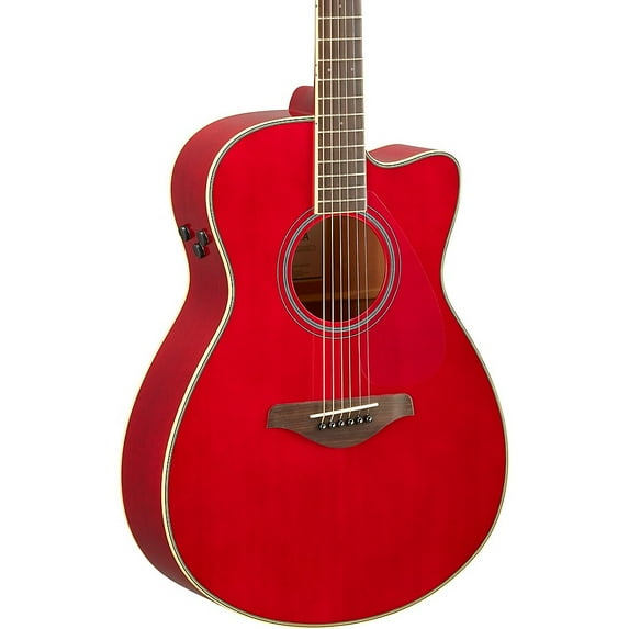 Yamaha FSC-TA TransAcoustic Concert Cutaway Acoustic-Electric Guitar Ruby Red