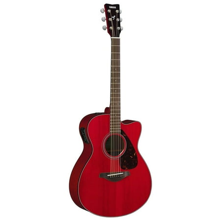 Yamaha FSX800C Small-Body Acoustic-Electric Guitar Ruby Red
