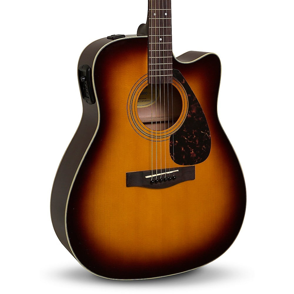 Yamaha Dreadnought Full-Size FX335C Acoustic-Electric Guitar, Amp