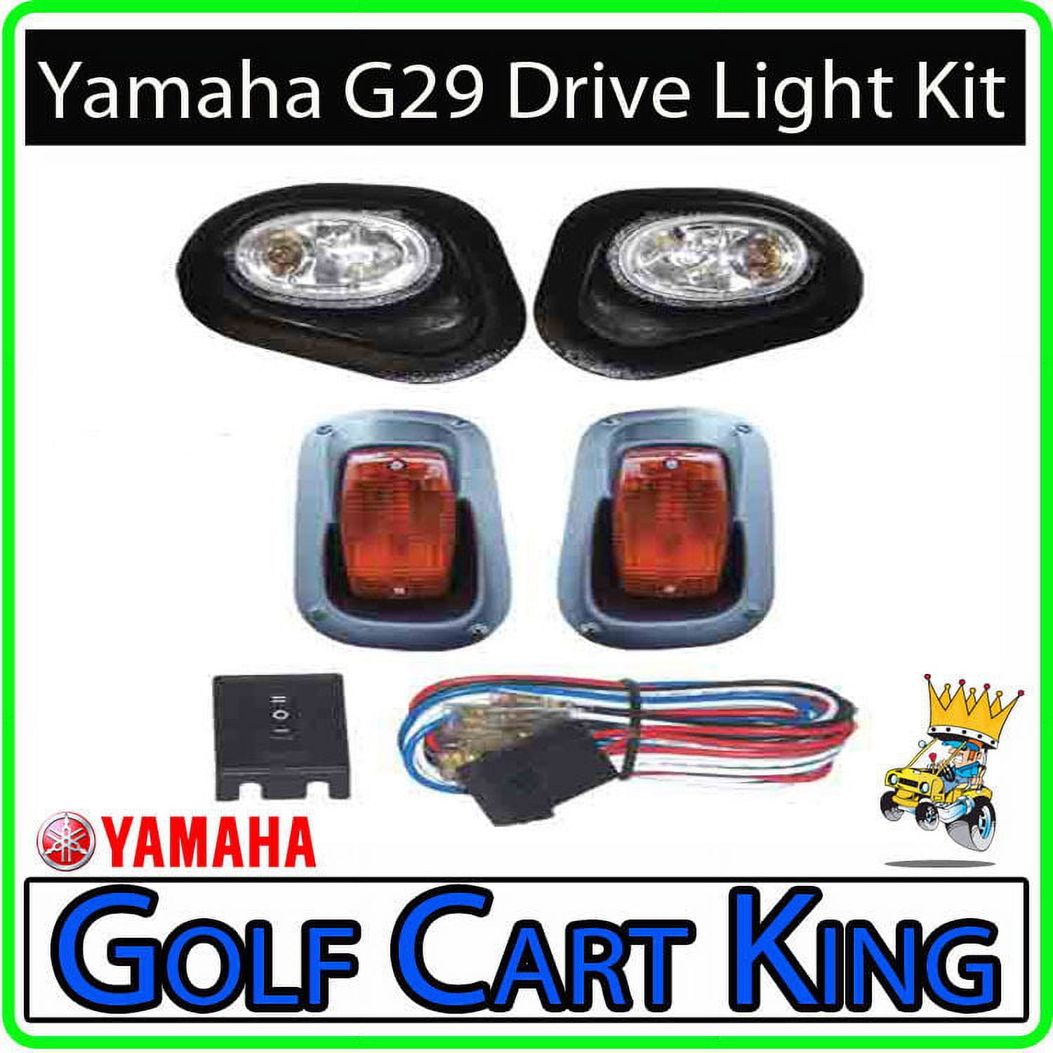 Yamaha G29 Drive Golf Cart Headlight Tail Light Kit