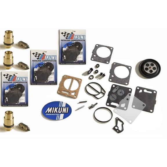 Yamaha GP 1200R GPR 1200 PV Genuine Mikuni Triple Carb Rebuild Kit & Needle Seat