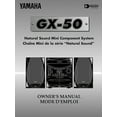 thumbnail image 1 of Instruction Manual ONLY for Yamaha GX-500 Component System Owners Manual REPRINT, 1 of 1