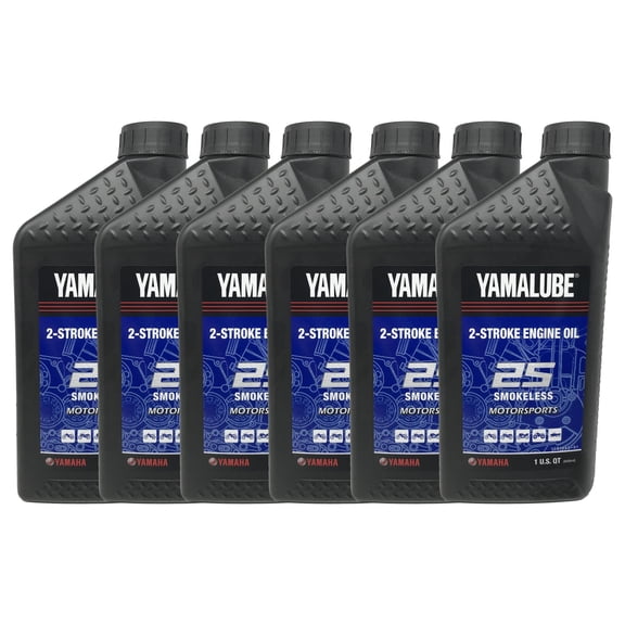 Yamaha Genuine OEM All-Purpose 2-Stroke Engine Oil LUB-2STRK-S1-12 - 6 Pack