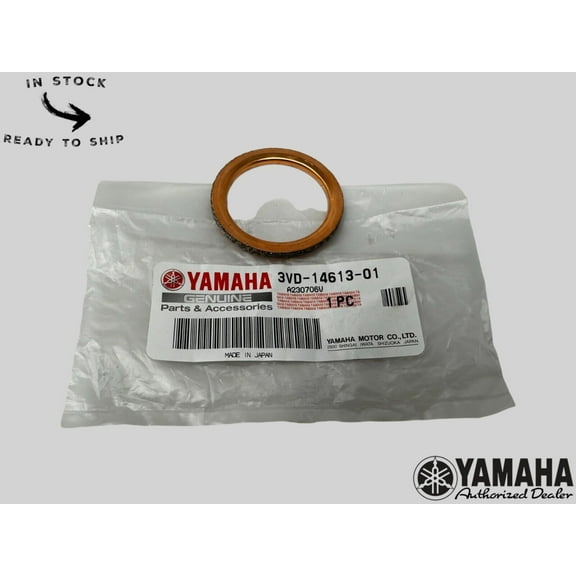 Yamaha Genuine OEM Authentic Exhaust Pipe Gasket 3VD-14613-01-00