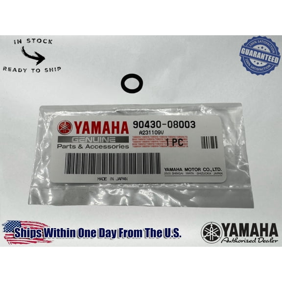 Yamaha Genuine OEM Authentic Gasket 90430-08003-00