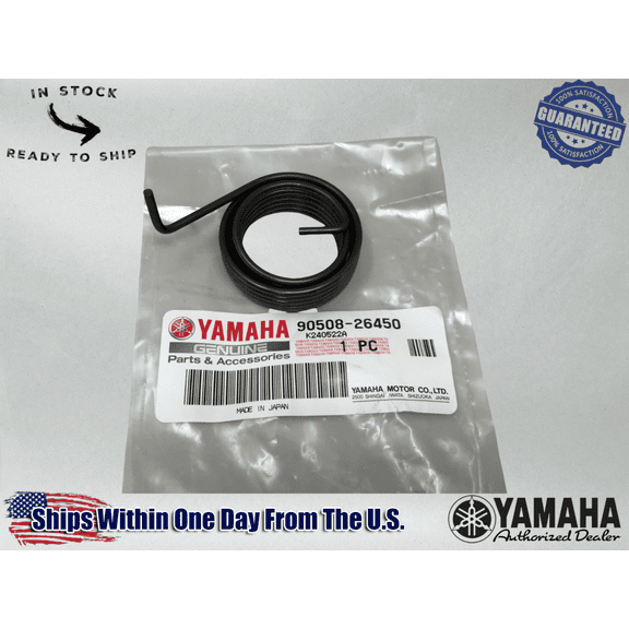 Yamaha Genuine OEM Authentic Kick Starter Return Torsion Spring 90508-26450-00