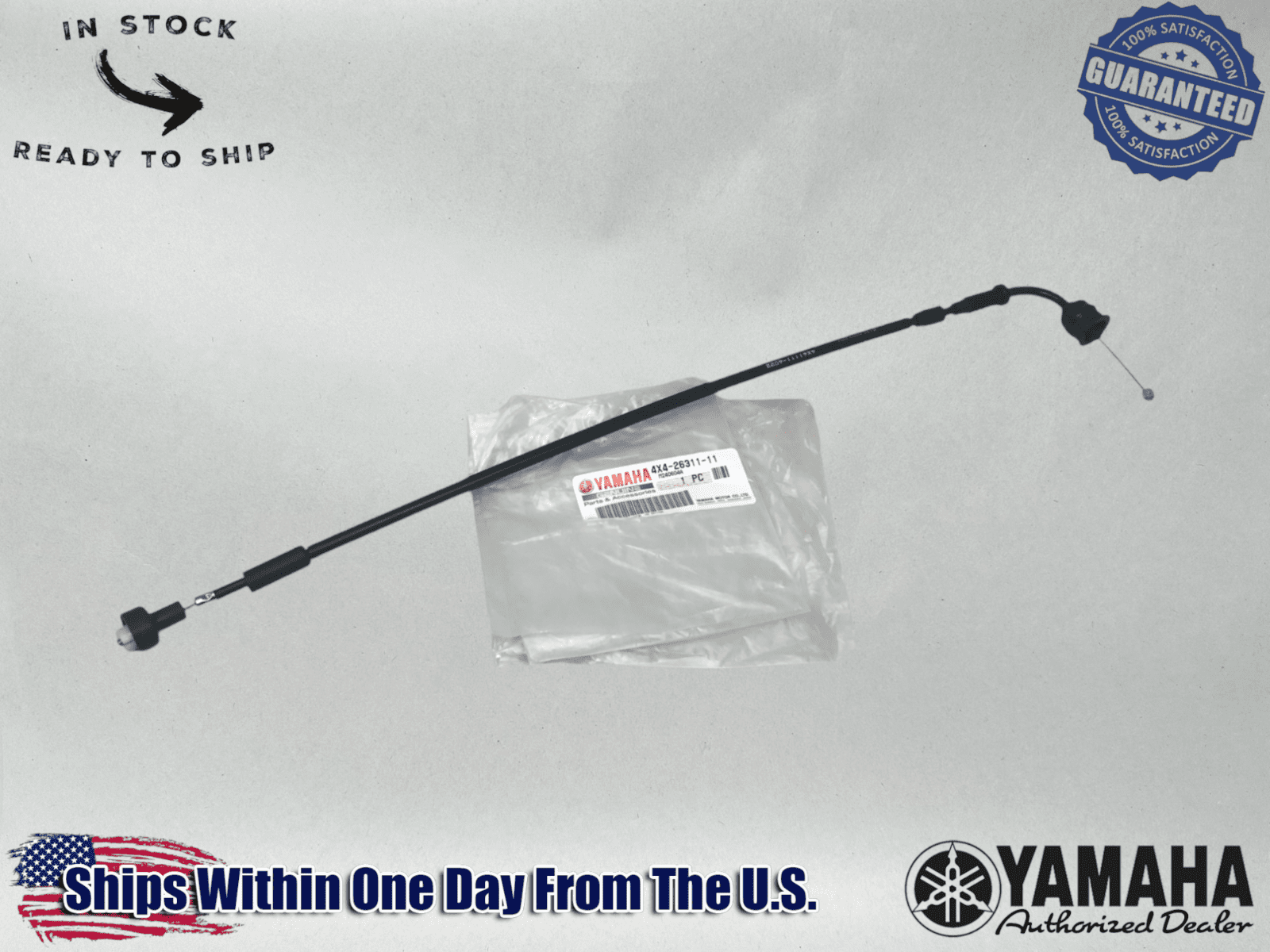 Yamaha Genuine OEM Authentic Upper Throttle Cable 4X4263111100