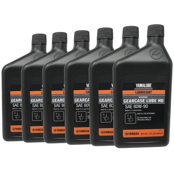 Yamaha Genuine OEM Gearcase Lube HD ACC-GLUBE-HD-QT - 6 Pack
