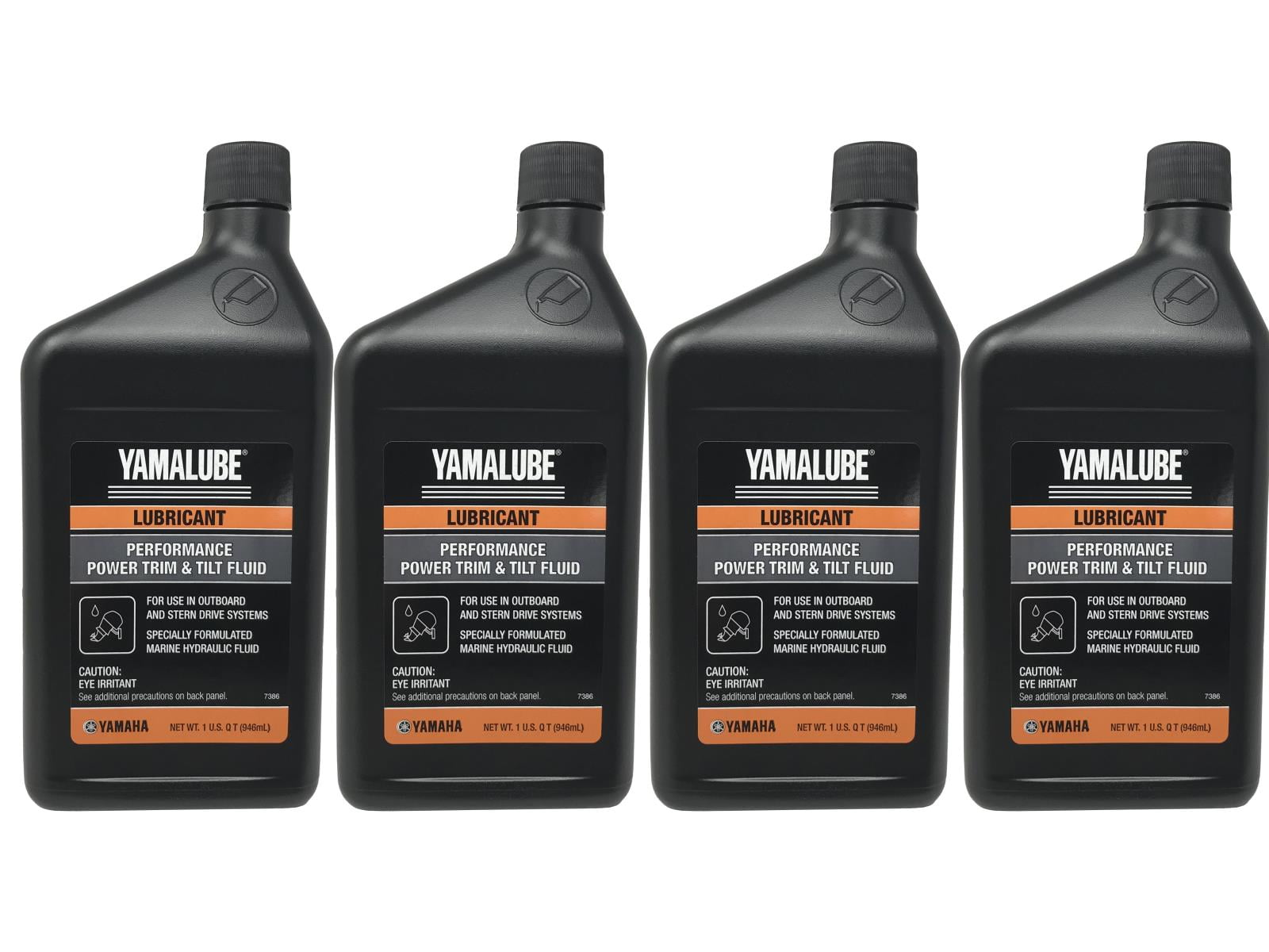 Yamaha Genuine OEM Performance Power Trim & Tilt Fluid ACC-PWRTR-MF-32 - 4 Pack