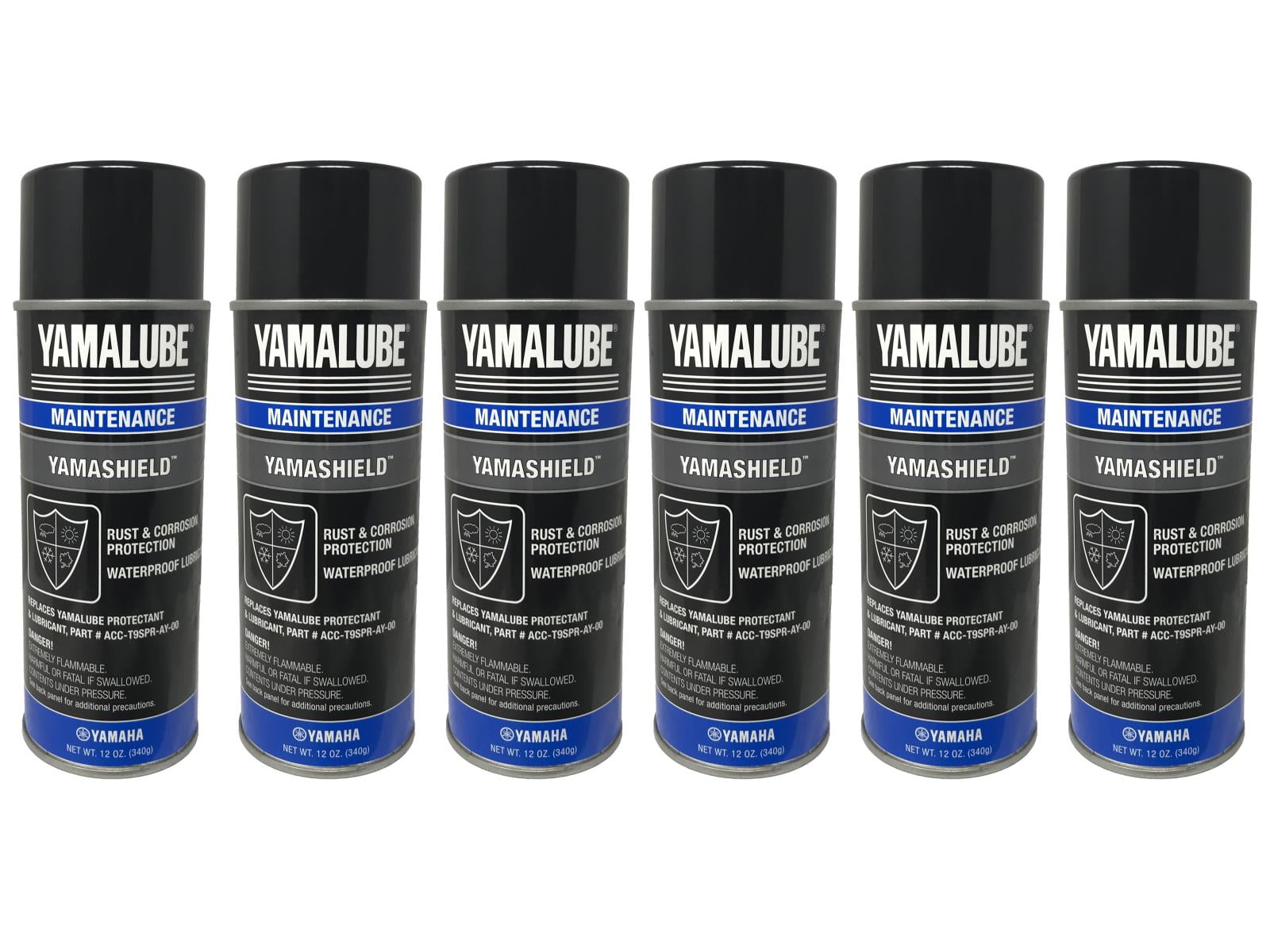 Yamaha Genuine OEM Yamalube 12 Oz. Yamashield Can ACC-YAMSH-LD-00 - 6 Pack