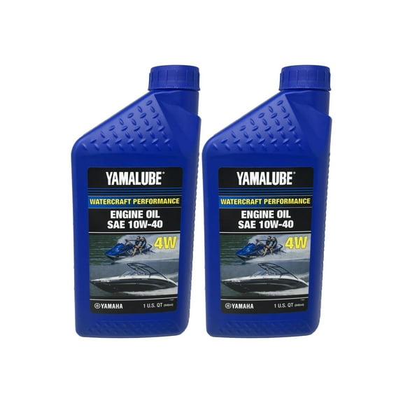 Yamaha Genuine OEM Yamalube Marine 10W-40 Oil LUB-10W40-WV-12 - 2 Pack