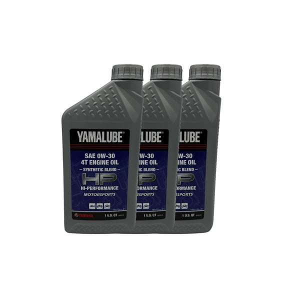 Yamaha Genuine Yamalube 0W-30 Semi-Synthetic Oil LUB-00W30-SS-12-3PACK