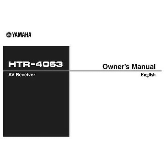 Instruction Manual ONLY for Yamaha HTR-4063 AV Receiver Owners Manual REPRINT