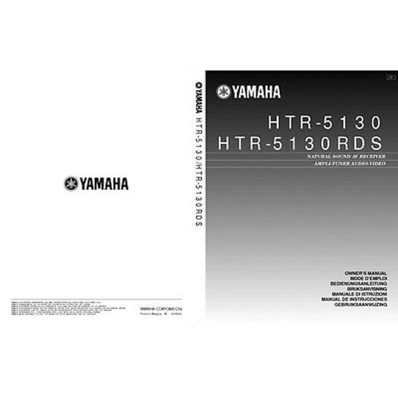 Instruction Manual ONLY for Yamaha HTR-5130-RDS Receiver Owners Manual REPRINT