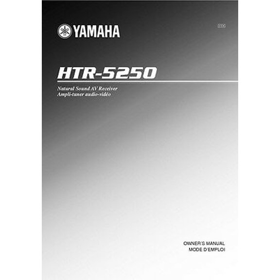 Instruction Manual ONLY for Yamaha HTR-5250 Receiver Owners Manual REPRINT