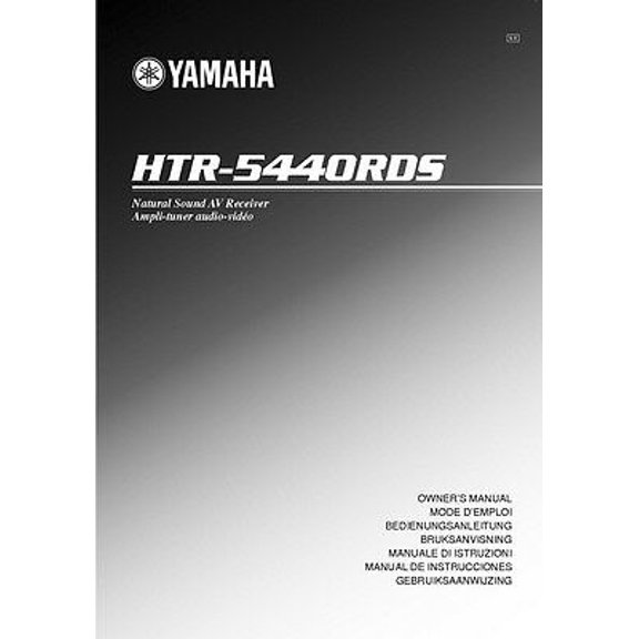 Instruction Manual ONLY for Yamaha HTR-5440-RDS Receiver Owners Manual REPRINT