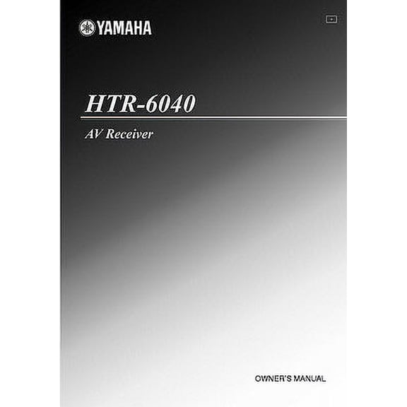 Instruction Manual ONLY for Yamaha HTR-6040 AV Receiver Owners Manual REPRINT
