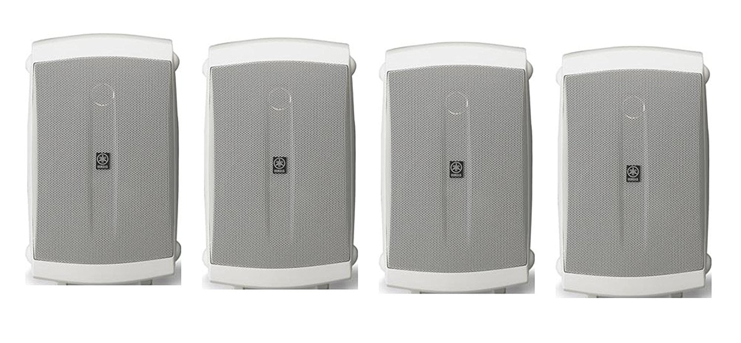 Yamaha High-Performance 120 Watt Natural Surround Sound 2-Way Indoor/Outdoor Weatherproof Home Theater Speakers (Set Of 4)