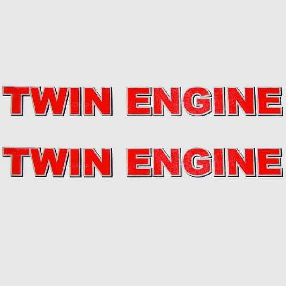 Yamaha Jet Boat Decals F1TU417T30 Twin Engine Stickers Red (Pair