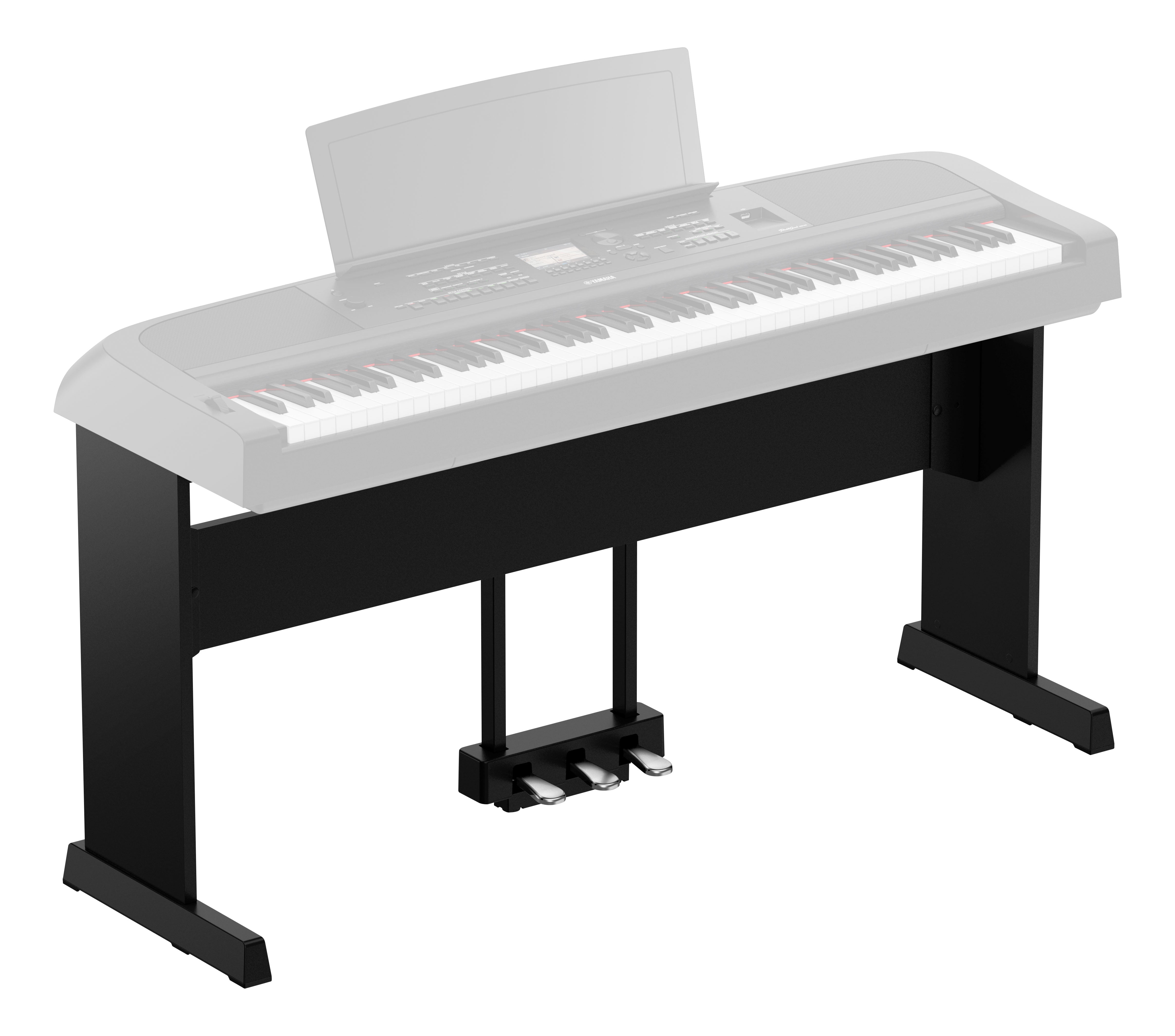 Yamaha L300B Wood Stand for DGX670 Piano in Black