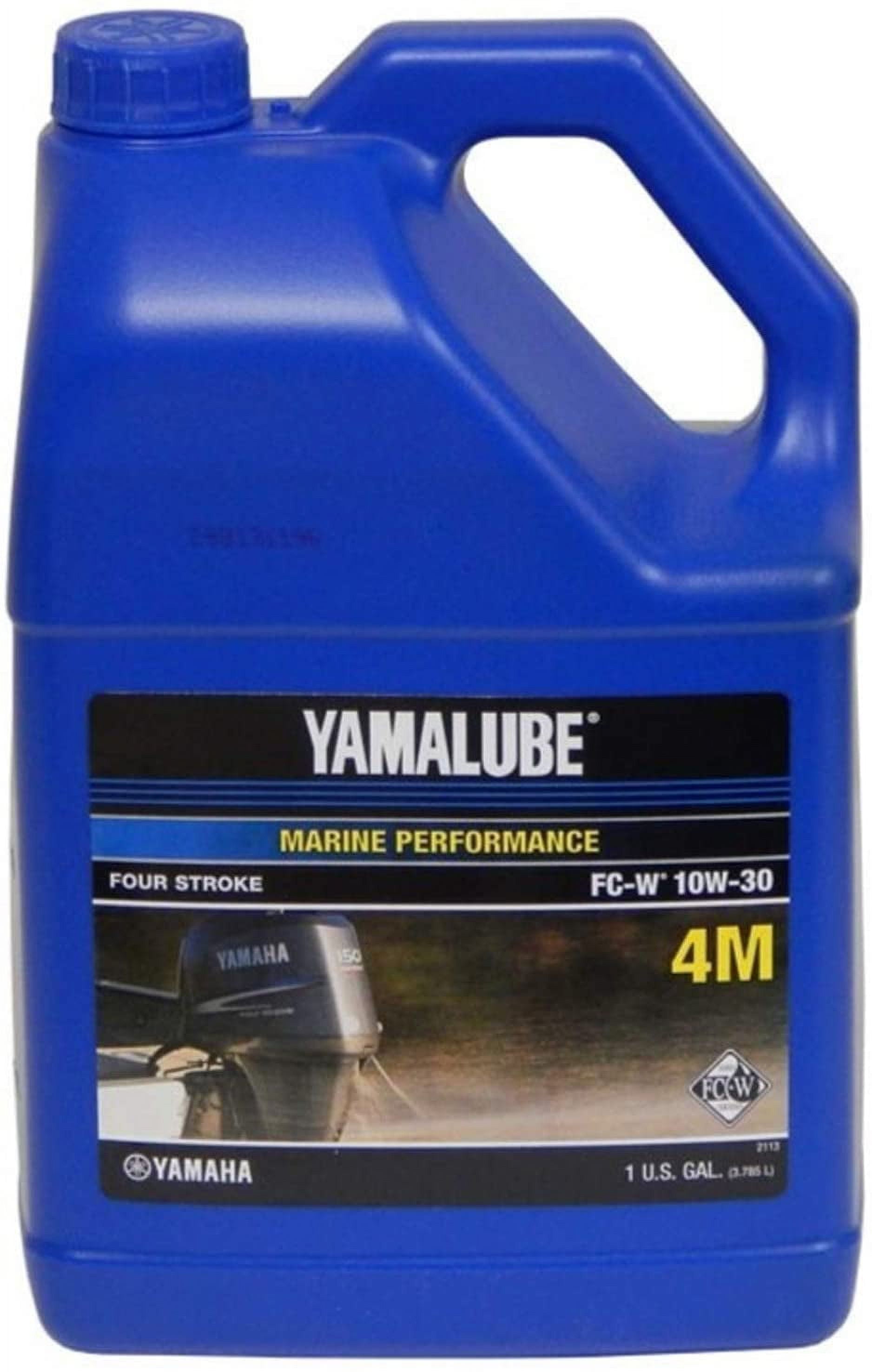 Yamaha LUB-10W30-FC-04 Yamalube 10W30 MARINE Oil NMMA FCW Low Phosphorous Gallon; LUB10W30FC04 Made by Yamaha