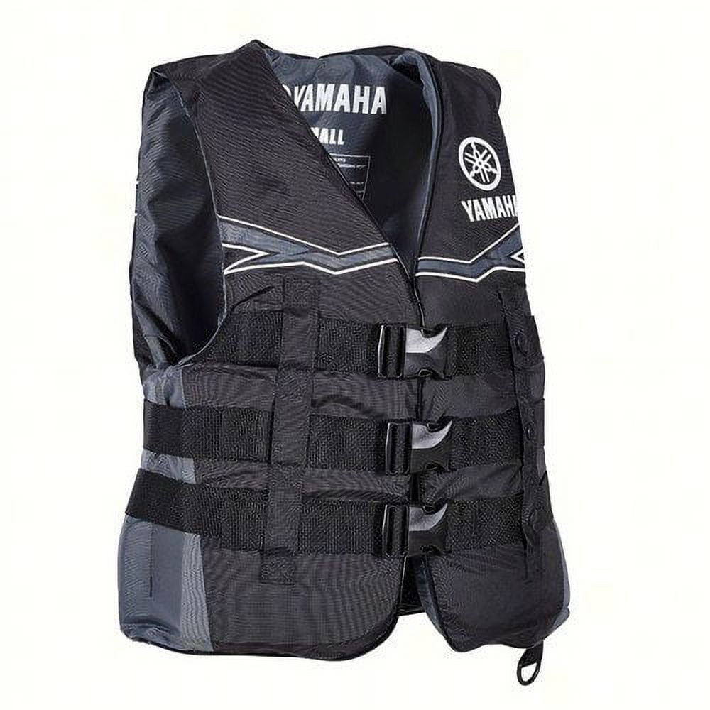 Yamaha MAR 21V3B BK 4X PFD Life Jacket Vest Nylon Value Black 4X MAR21V3BBK4X Walmart