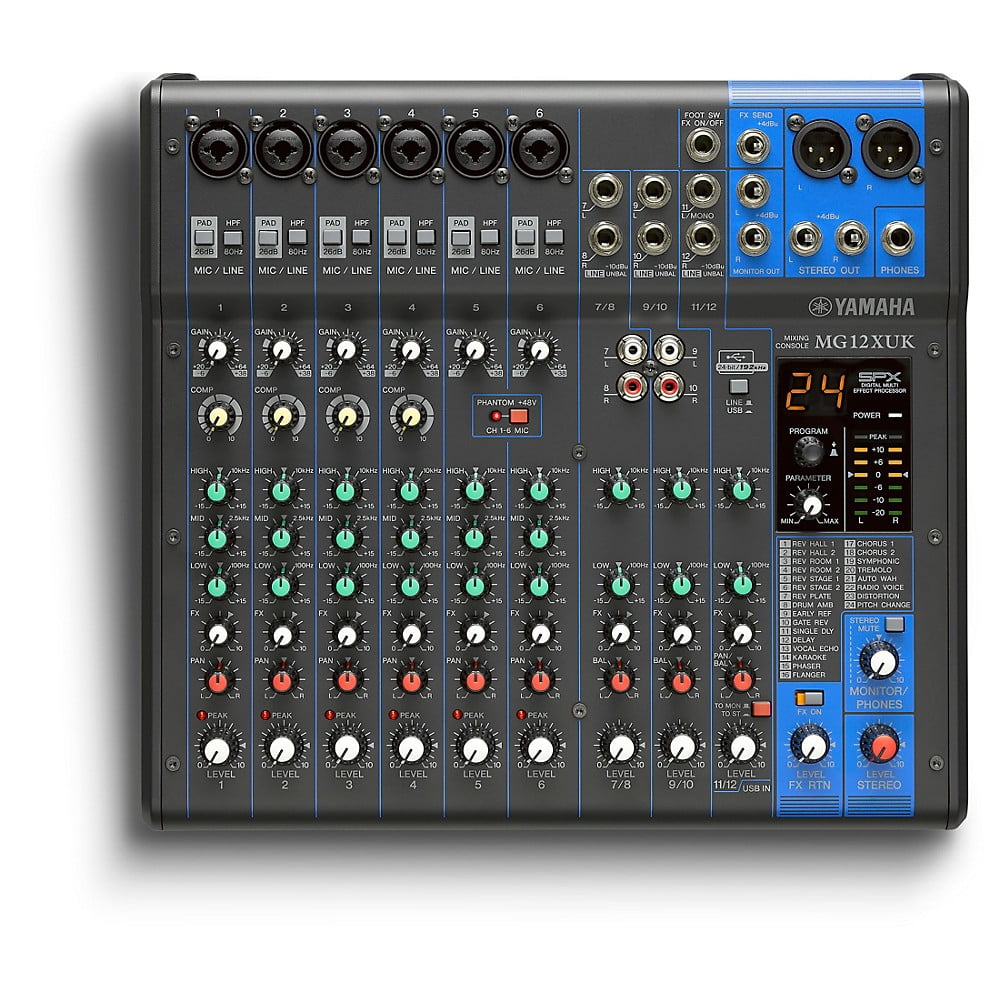 YAMAHA MG12XUK DJミキサー Yamaha-MG12XUK-12-Channel-