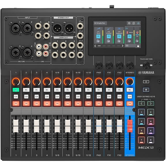 Yamaha MGX12 18-Channel Digital Mixer - Black