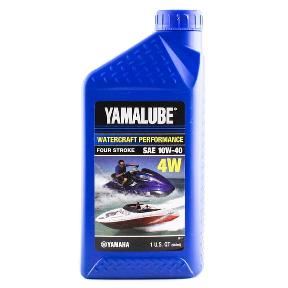 Yamaha Marine New OEM 4W Watercraft Engine Oil, 10W-40 1qt/32oz, LUB-10W40-WV-12