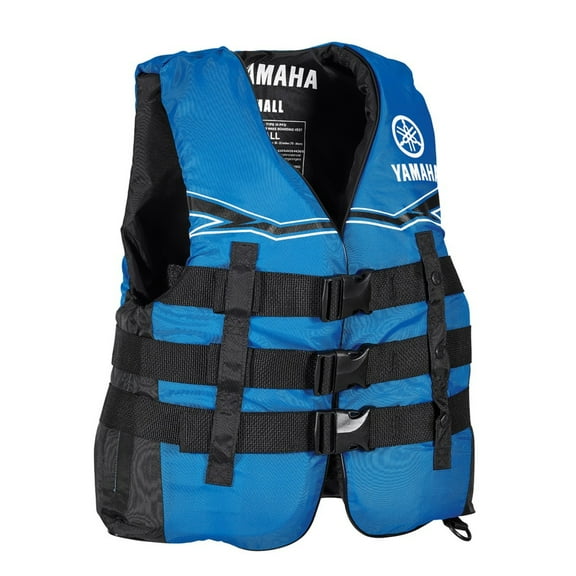 Yamaha Marine New OEM Adult Men's XL Blue Nylon Life Jacket/PFD MAR-21V3B-BL-XL