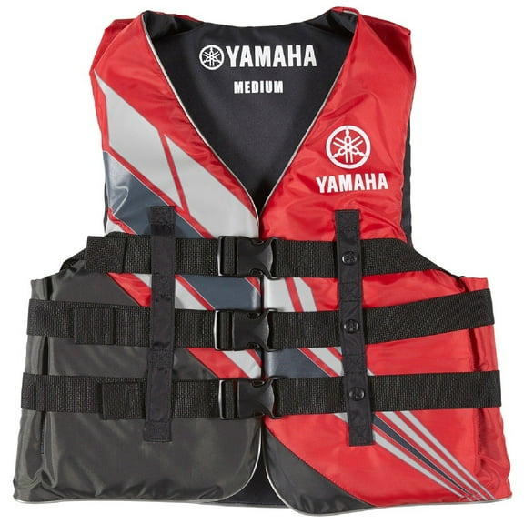 Yamaha Marine New OEM Men's 18V3B Value Nylon 3-Buckle PFD, MAR-18V3B-RD-3X
