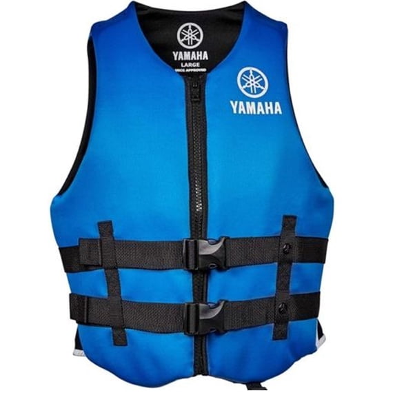 Yamaha Marine New OEM Unisex PFD Neoprene 2 Buckle Life Jacket, Medium, Blue