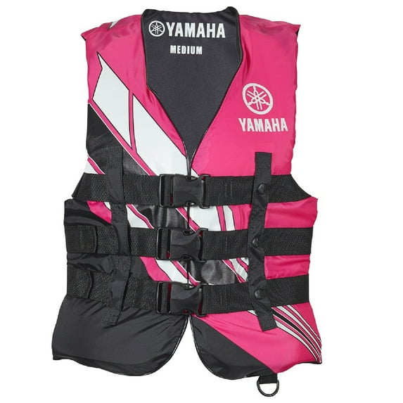 Yamaha Marine New OEM Women's Value Nylon 3-Buckle PFD, MAW-19V3B-PK-3X