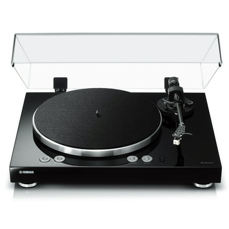 Yamaha - MusicCast WiFi Music Streaming Turntable - Piano Black