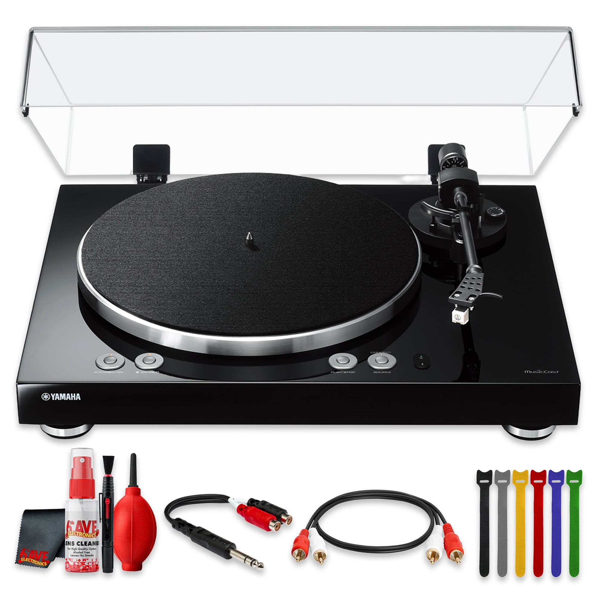 Yamaha MusicCast VINYL 500 Wireless Stereo Turntable, Two-Speed Vinyl ...