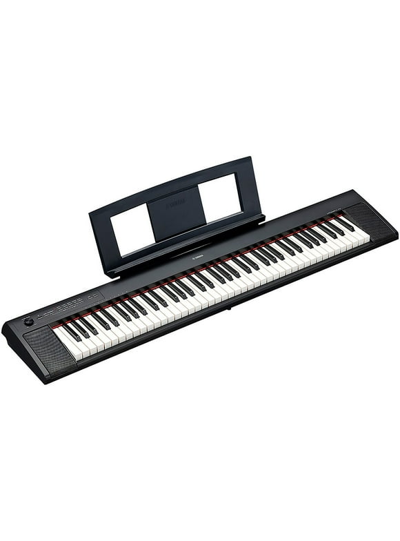 Yamaha NP32 76-Key Lightweight Portable Keyboard with PA130 Power Adapter, Black