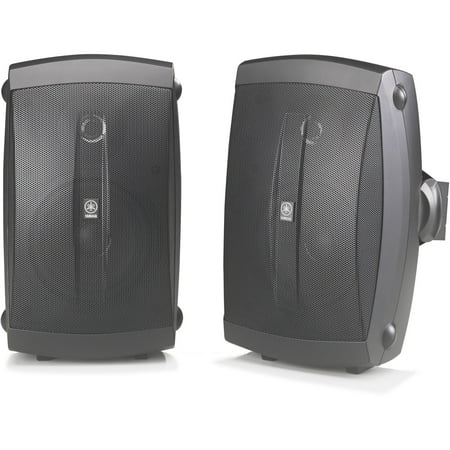 Yamaha - 120W Outdoor Wall-Mount 2-Way Speakers - Black
