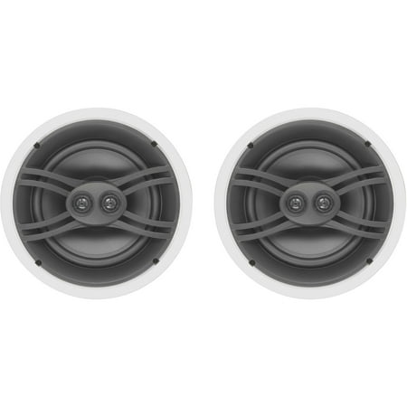 Yamaha - 8" 3-Way In-Ceiling Speakers (Pair) - White
