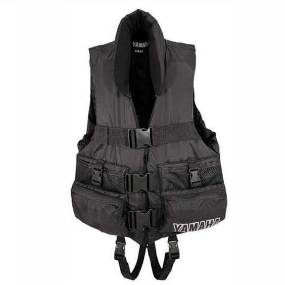 Yamaha Boating PFD Fishing Jacket Angler Life Vest Black Small MAR-10FVA-BK-SM
