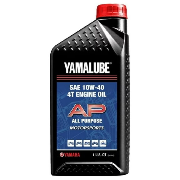 Yamaha New OEM All Purpose Performance 10W40 Motor Oil, LUB-10W40-AP-12