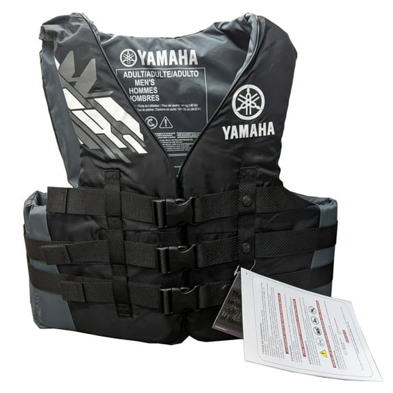 Yamaha New OEM Men's X-Large Black Nylon Value, MAR-23V3B-BK-XL